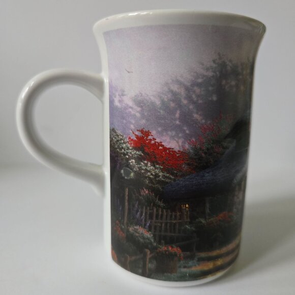 Lilac Cottage 2004 Genuine Kinkade Ceramic Coffee Mug - Picture 6 of 16